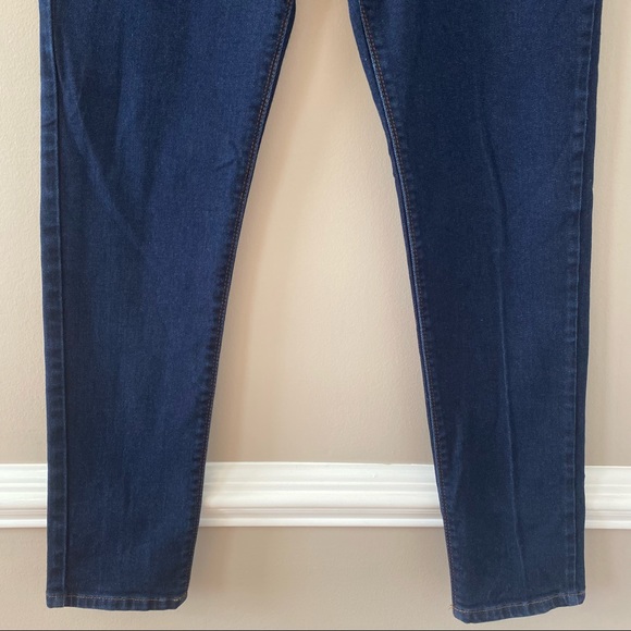 Mott & Bow Dark Wash High Waisted Skinny Jeans Women’s Size 34 Pre-owned EUC - Picture 4 of 10